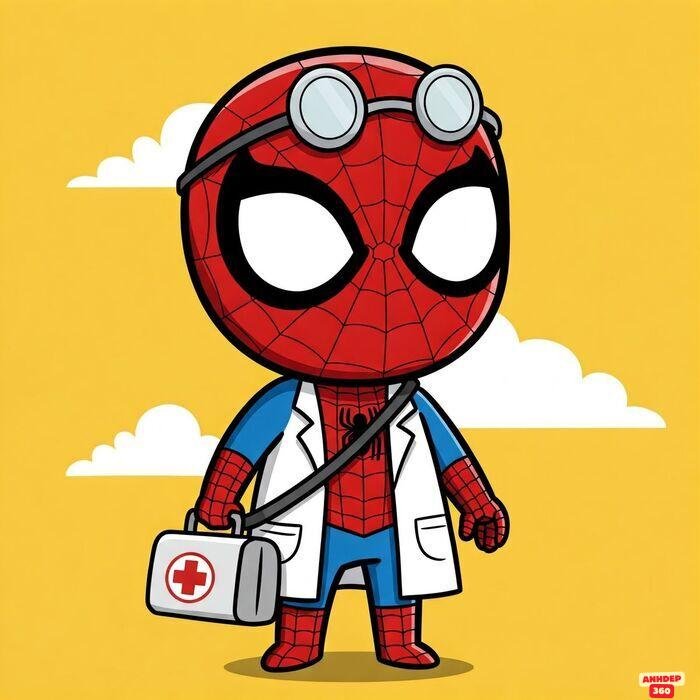 ảnh spiderman chibi siêu cute
