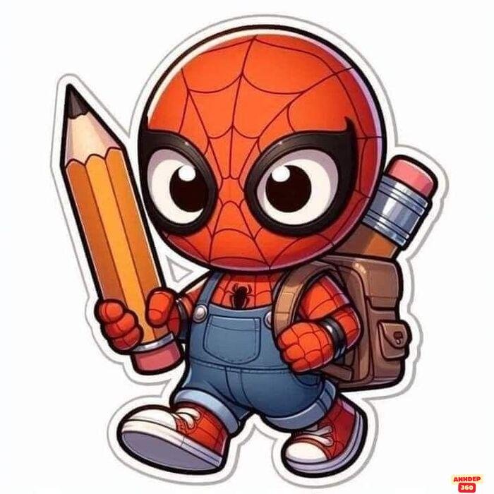 ảnh spiderman chibi siêu đẹp