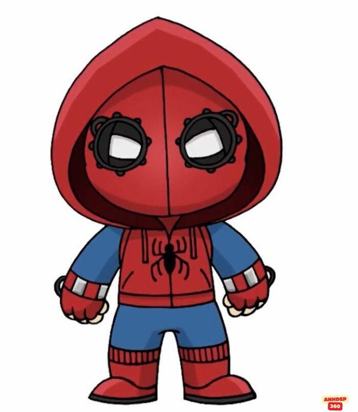 ảnh spiderman chibi xinh ngầu