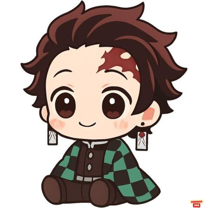 ảnh tanjiro chibi siêu xinh