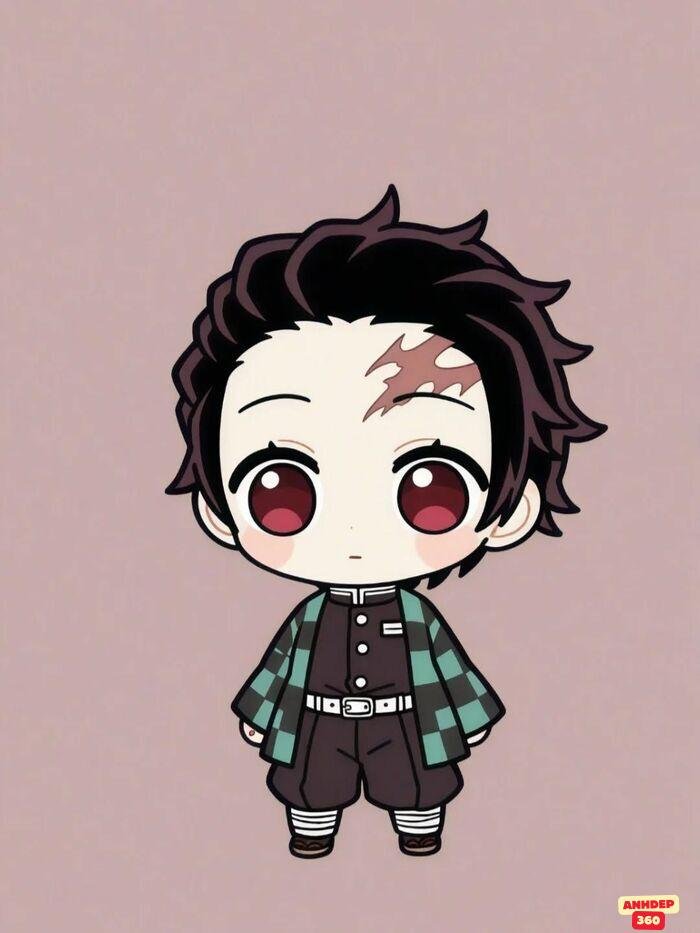 ảnh tanjiro chibi xinh