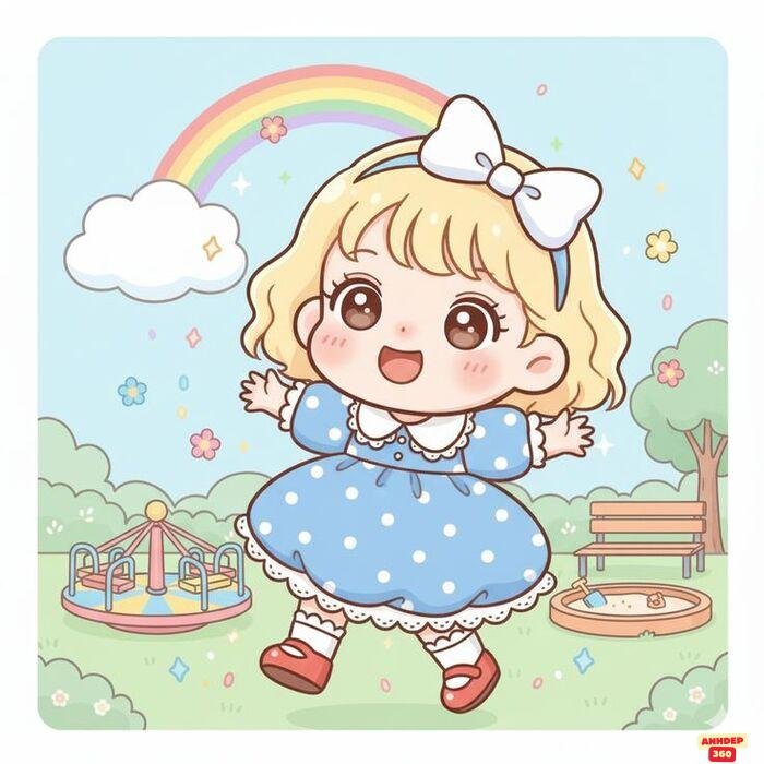 ảnh tranh chibi cực xinh