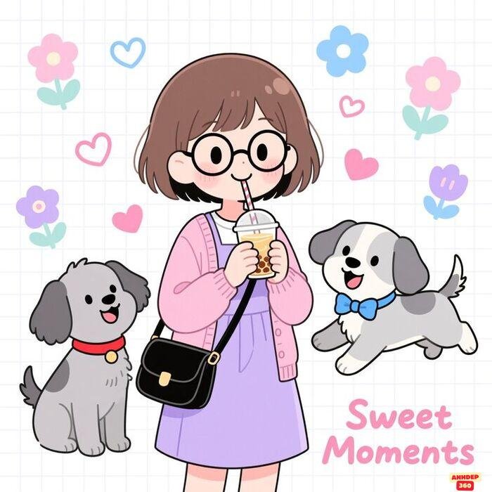 ảnh tranh chibi xinh yêu