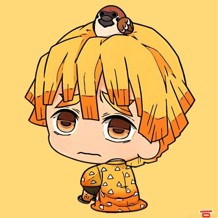 ảnh zenitsu chibi buồn
