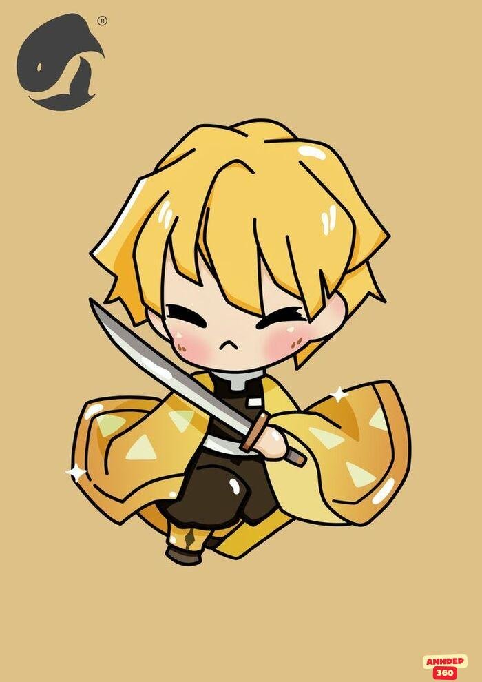 ảnh zenitsu chibi xinh nhất