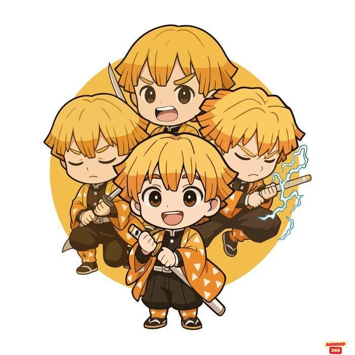 ảnh zenitsu chibi xinh