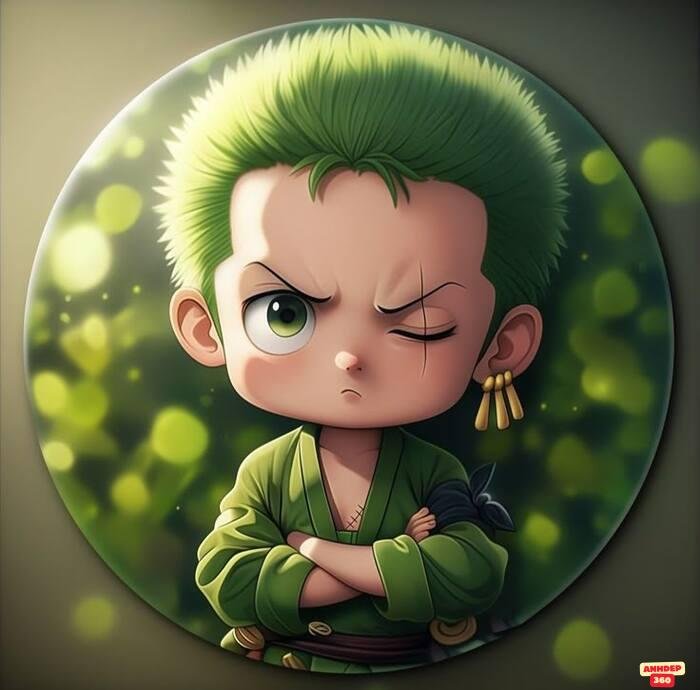 ảnh zoro chibi cool 3d