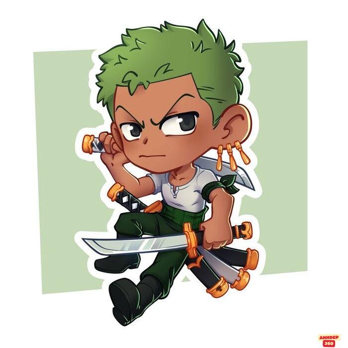 ảnh zoro chibi siêu ngầu