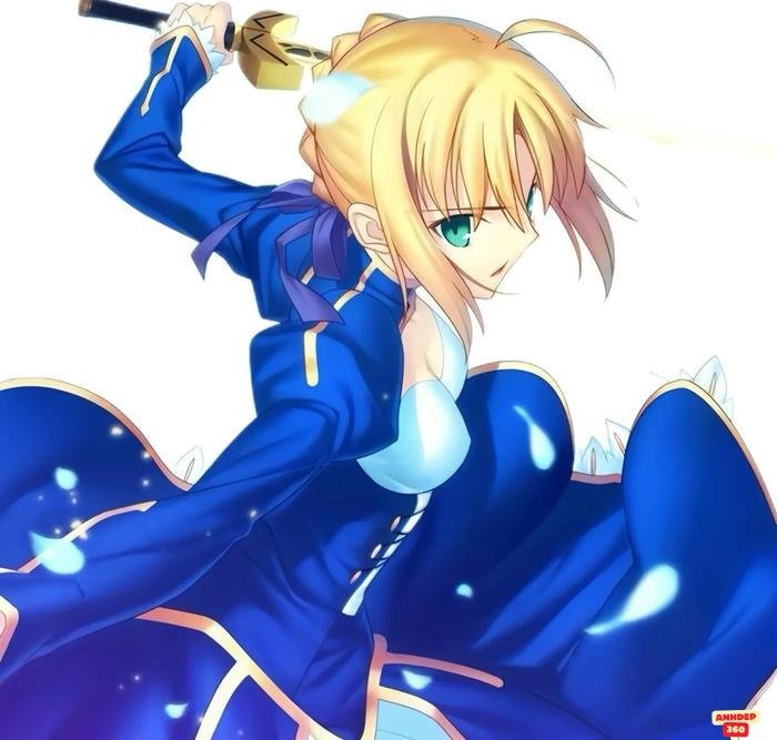 artoria pendragon phong cách anime