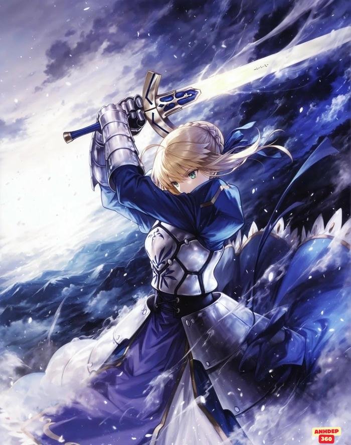 artoria pendragon tỏa hào quang