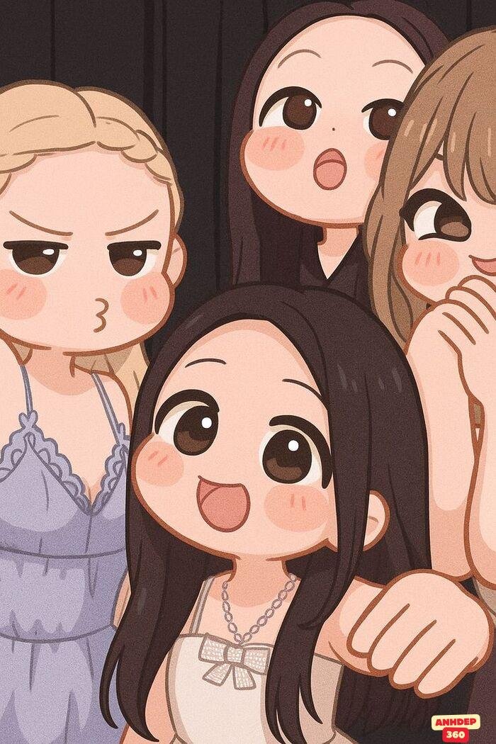 blackpink chibi cực đáng yêu
