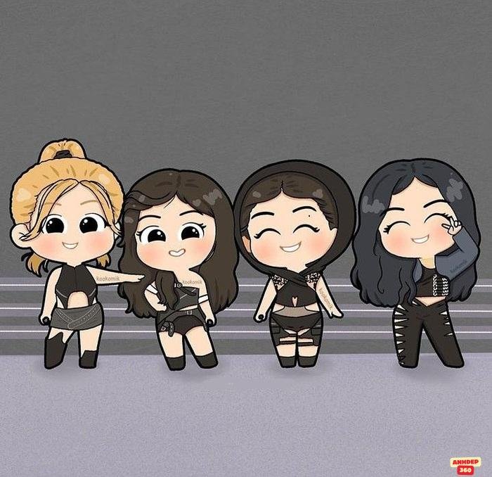 blackpink chibi siêu đáng yêu
