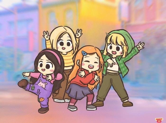 blackpink chibi siêu dễ thương