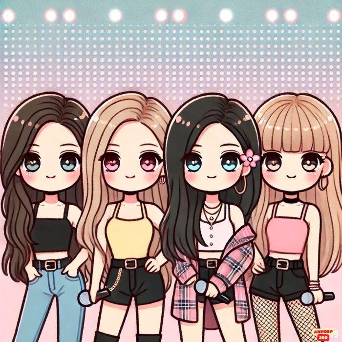 blackpink chibi siêu xinh