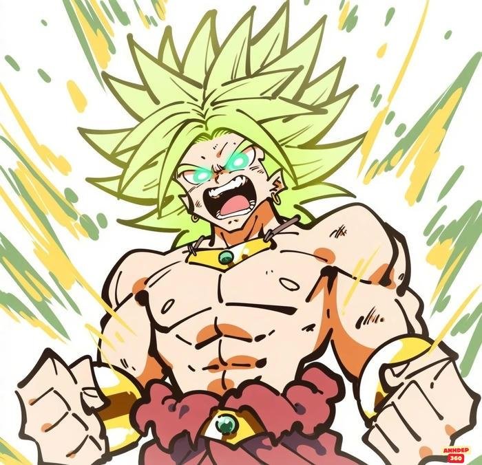 broly tóc xanh đẹp