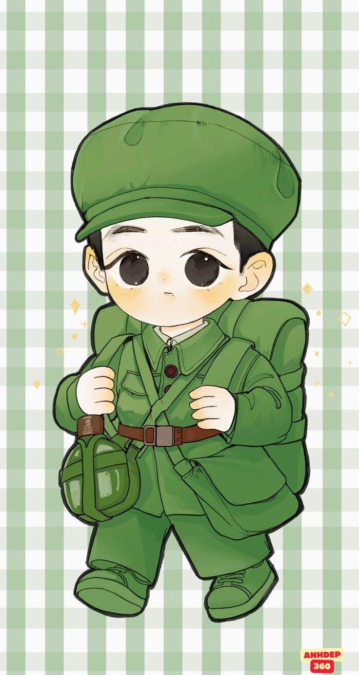 chibi bộ đội việt nam đáng yêu