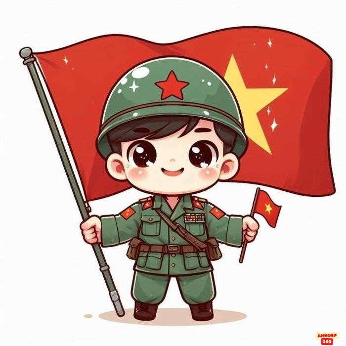 chibi bộ đội việt nam dễ thương