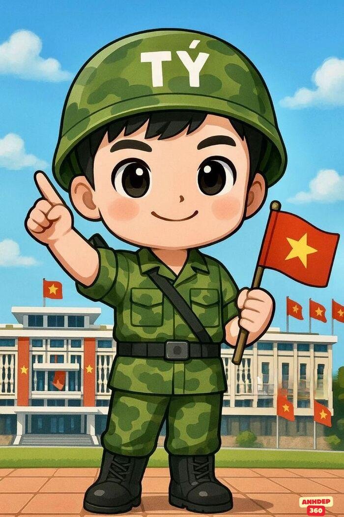 chibi bộ đội việt nam tên tý