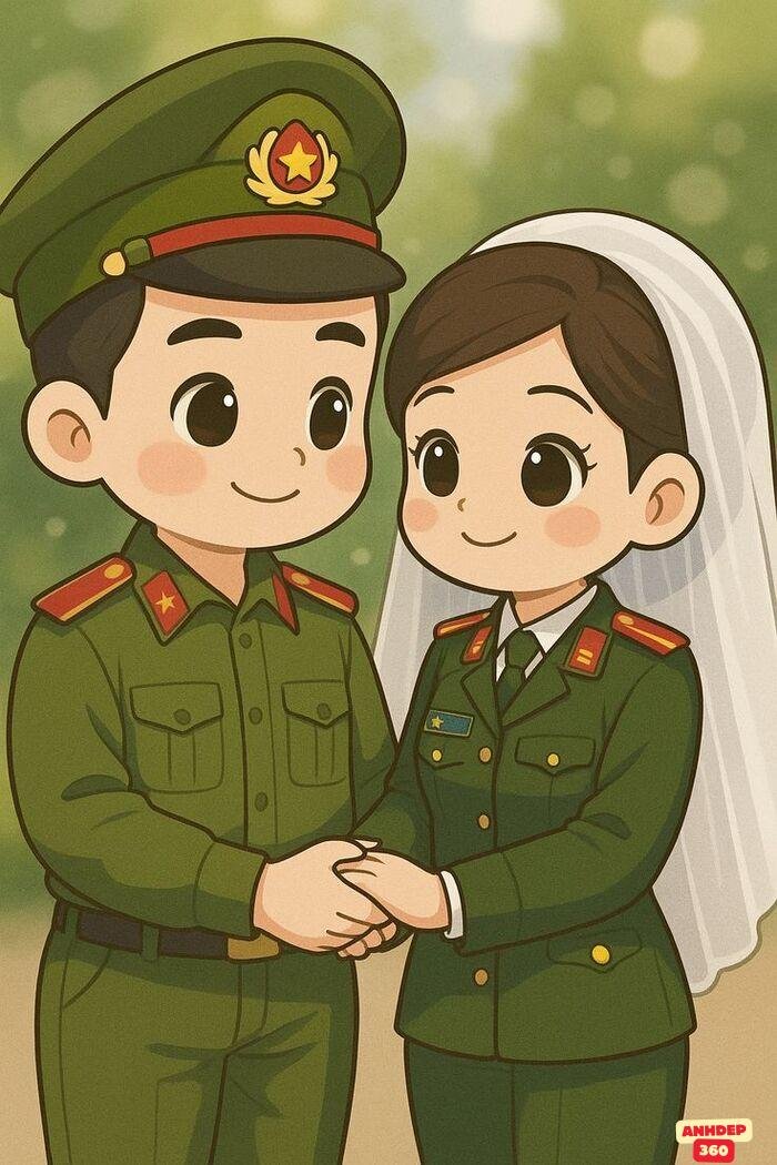 chibi bộ đội việt nam và bạn gái