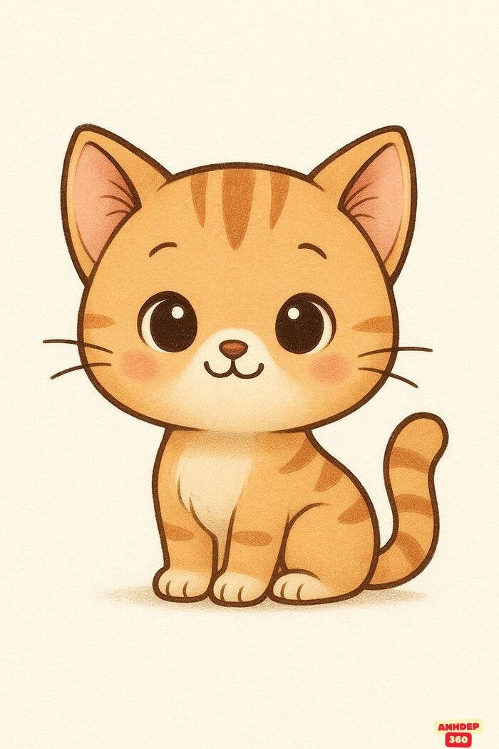 chibi cat đáng yêu