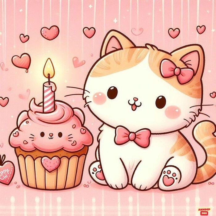 chibi cat siêu đáng yêu