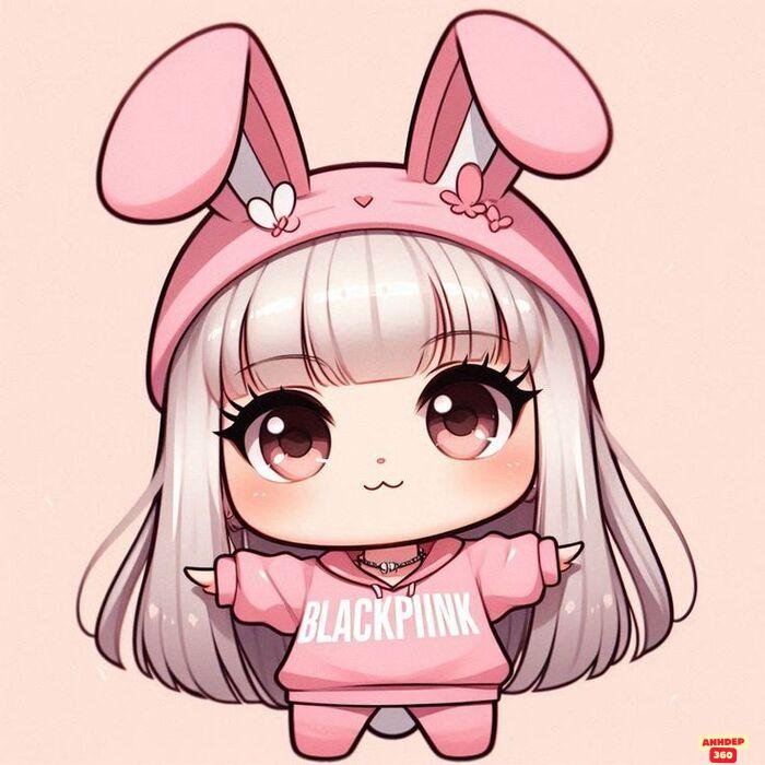 chibi dễ thương thỏ