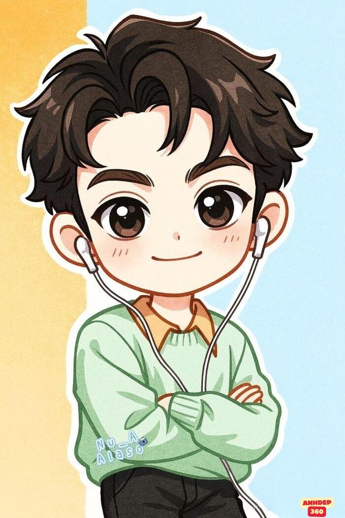 chibi dễ vẽ nhất nam xinh