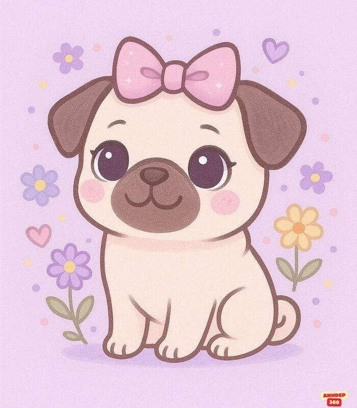 chó chibi cực xinh