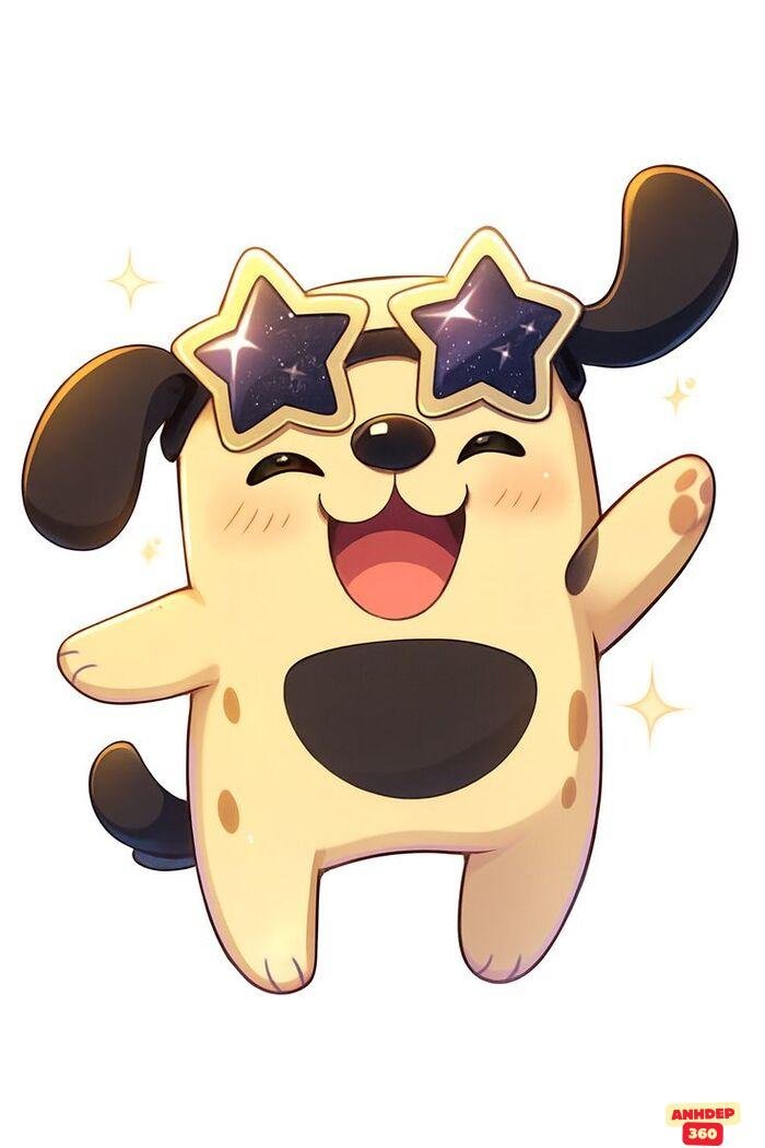 chó chibi đẹp cười