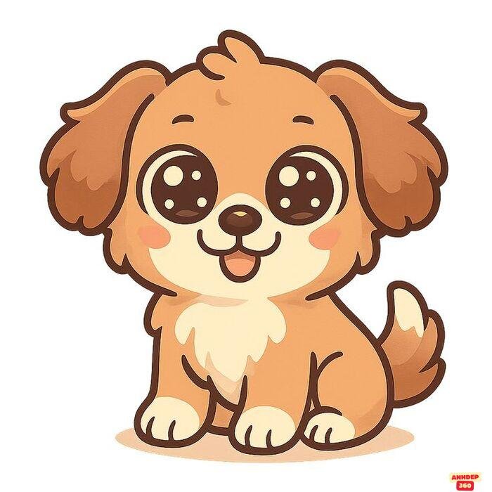 chó chibi đẹp cute