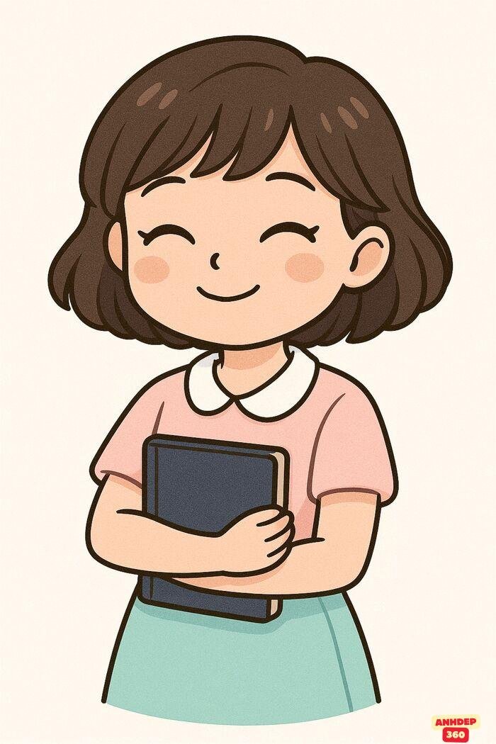 cô giáo chibi cười