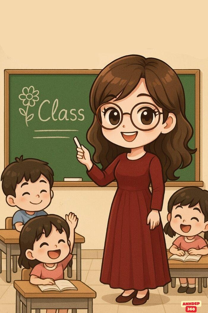 cô giáo chibi đẹp