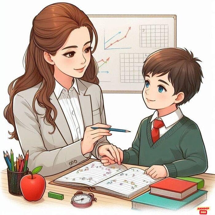 cô giáo chibi dịu