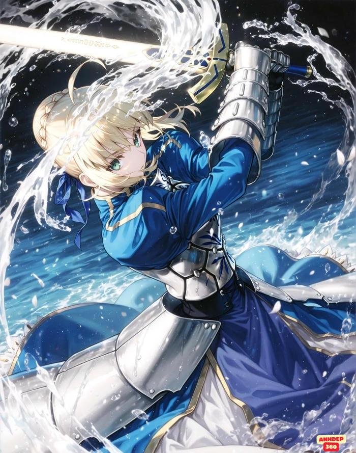 fanart artoria pendragon ngầu