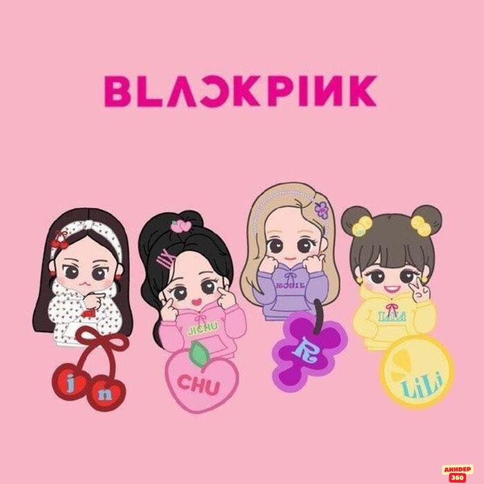hình ảnh blackpink chibi cute xinh