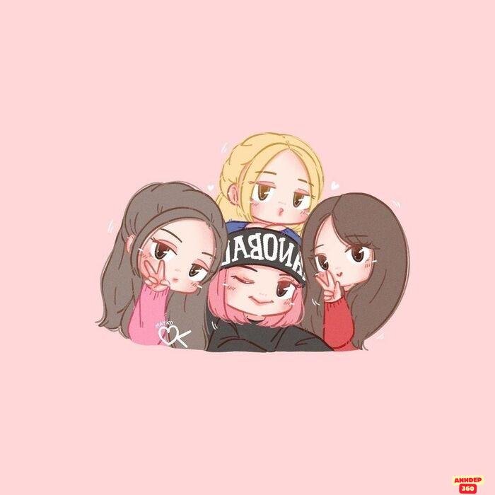 hình ảnh blackpink chibi xinh yêu