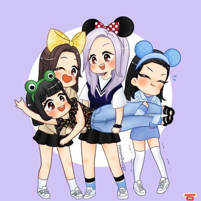 hình ảnh blackpink chibi