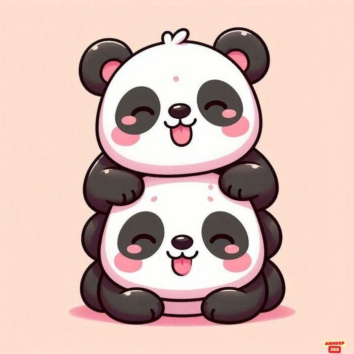 hình ảnh gấu trúc cute chibi cute yêu