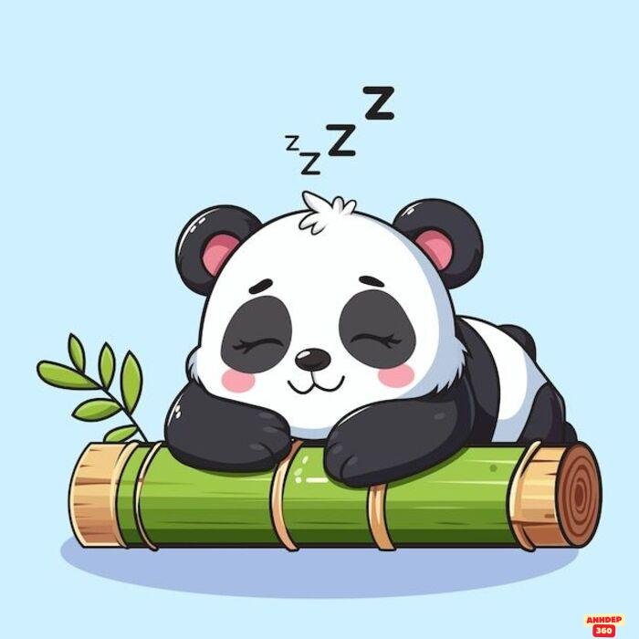 hình ảnh gấu trúc cute chibi siêu yêu