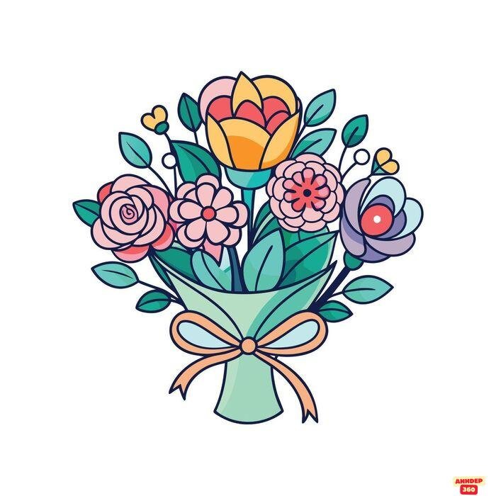 hình ảnh hoa chibi đáng yêu