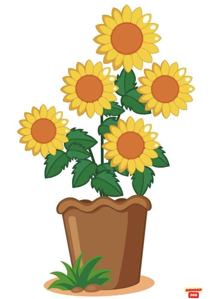 hình ảnh hoa chibi siêu đáng yêu