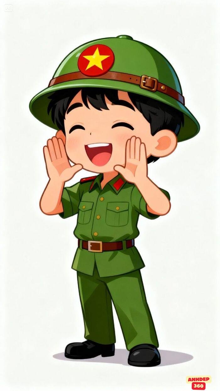 hình chibi bộ đội việt nam cool ngầu