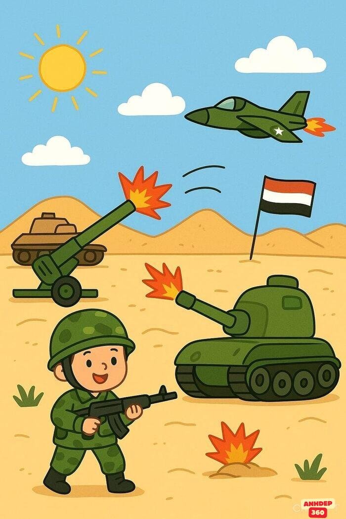 hình chibi bộ đội việt nam cực ngầu