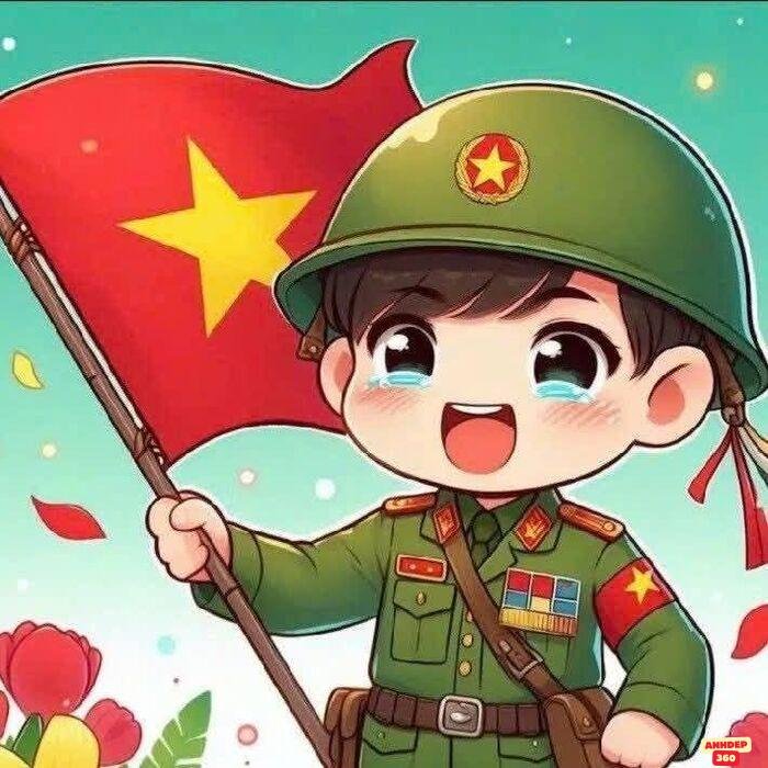 hình chibi bộ đội việt nam đẹp ngầu