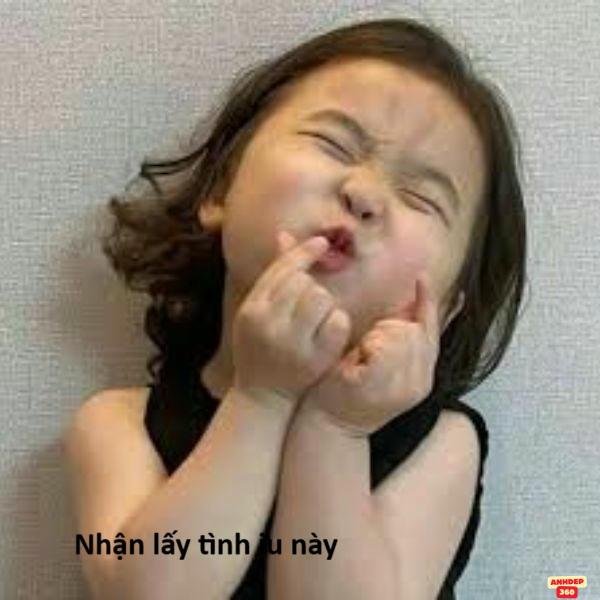 hình meme bắn tim hài