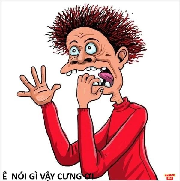 hình meme run rẩy sợ quá