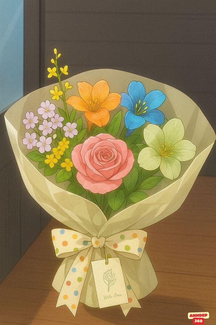 hoa chibi cực yêu