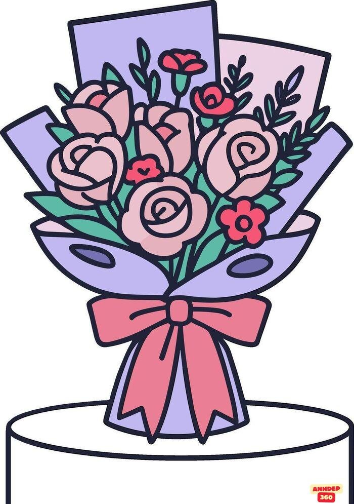 hoa chibi siêu yêu