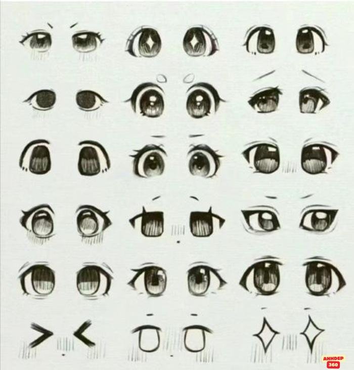 mắt chibi cực xinh