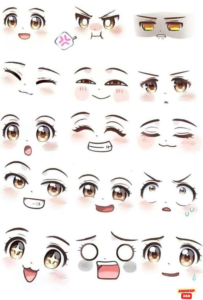 mắt chibi đẹp to